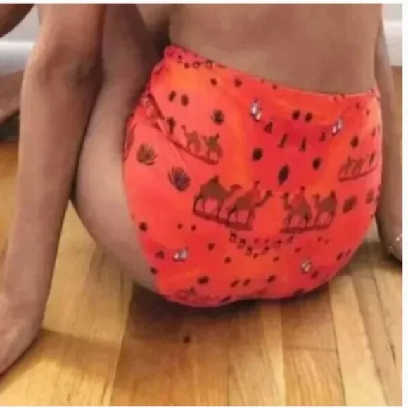 ⭐️ Camel Sands High Waisted Isabelle Hipster Boho Peasant Hippie Bikini Bottoms - Picture 3 of 3